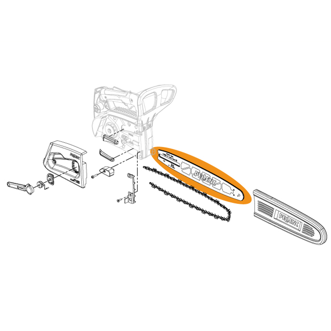 Kettenführung 11/28cm 70 1/4-0.050/1,3mm