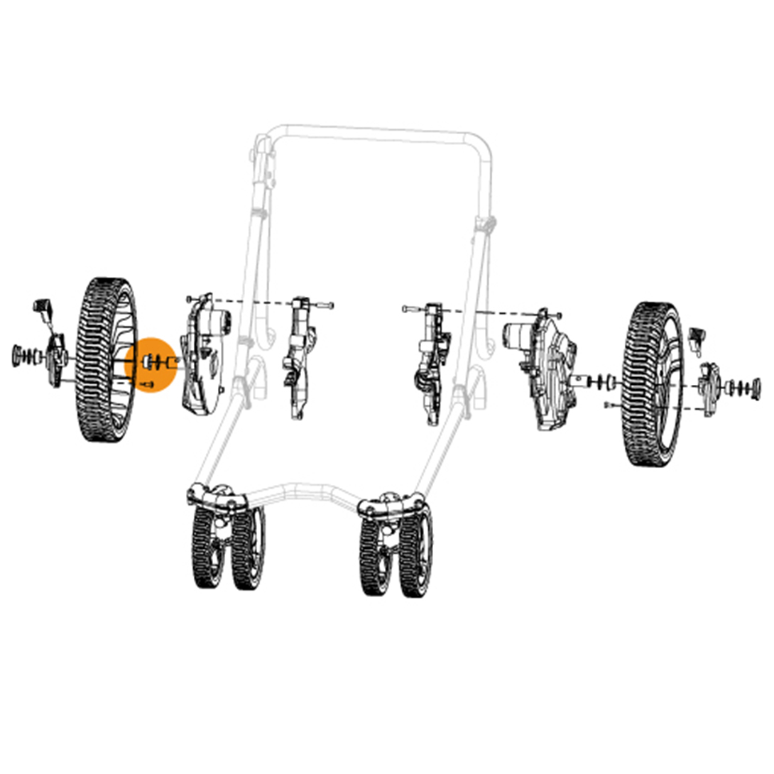 Radlager hinten 20 mm/11,5 mm