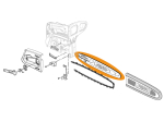 Kettenführung 11/28cm 70 1/4-0.050/1,3mm