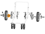 Radlager hinten 20 mm/11,5 mm