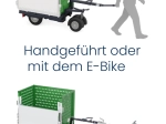 K-Ryole handgeführt oder mit E-Bike